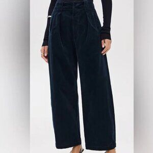 Citizens Of Humanity Cara Cropped Pleated Corduroy Trousers Size 29